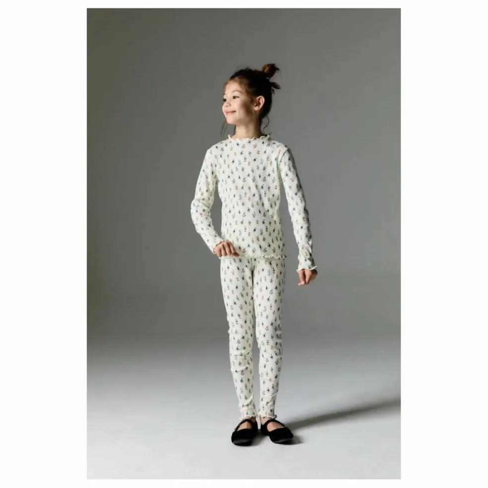 Legging Singapore Mini Blossom Baby | Ecru