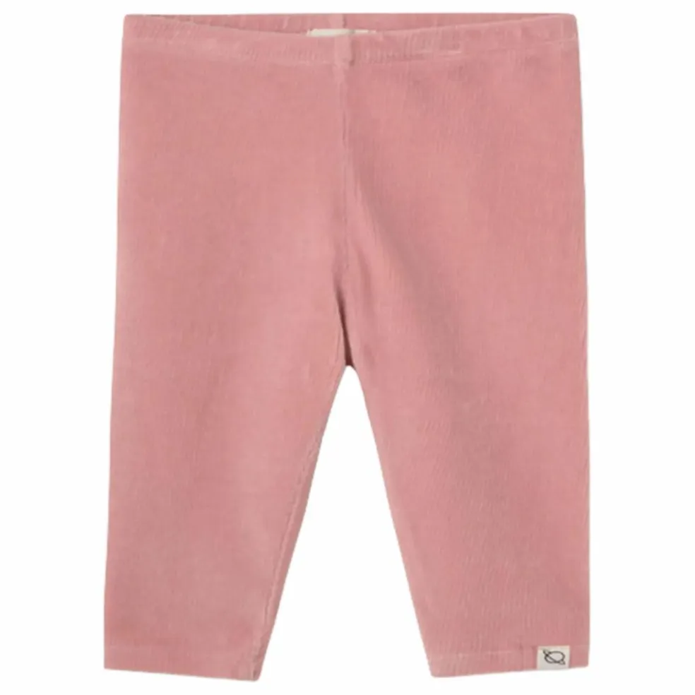 Legging Velours Côtelé Coton Bio | Rose