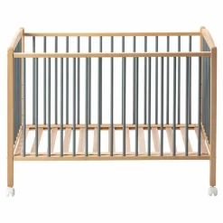 Lit bébé Arthur 60x120 cm | Bleu gris