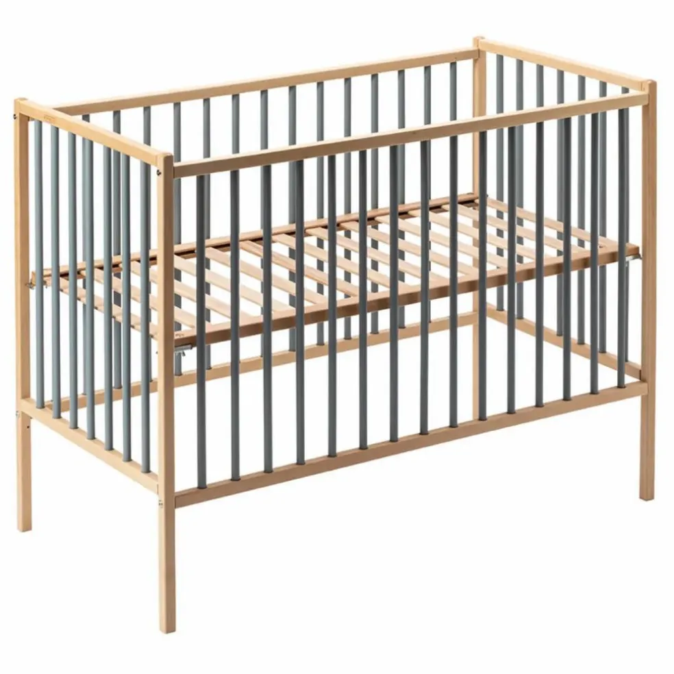 Lit bébé Rémi 60x120 cm | Bleu gris