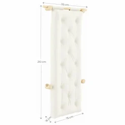 Lit d'appoint Hooked 75x200 cm | Vert olive