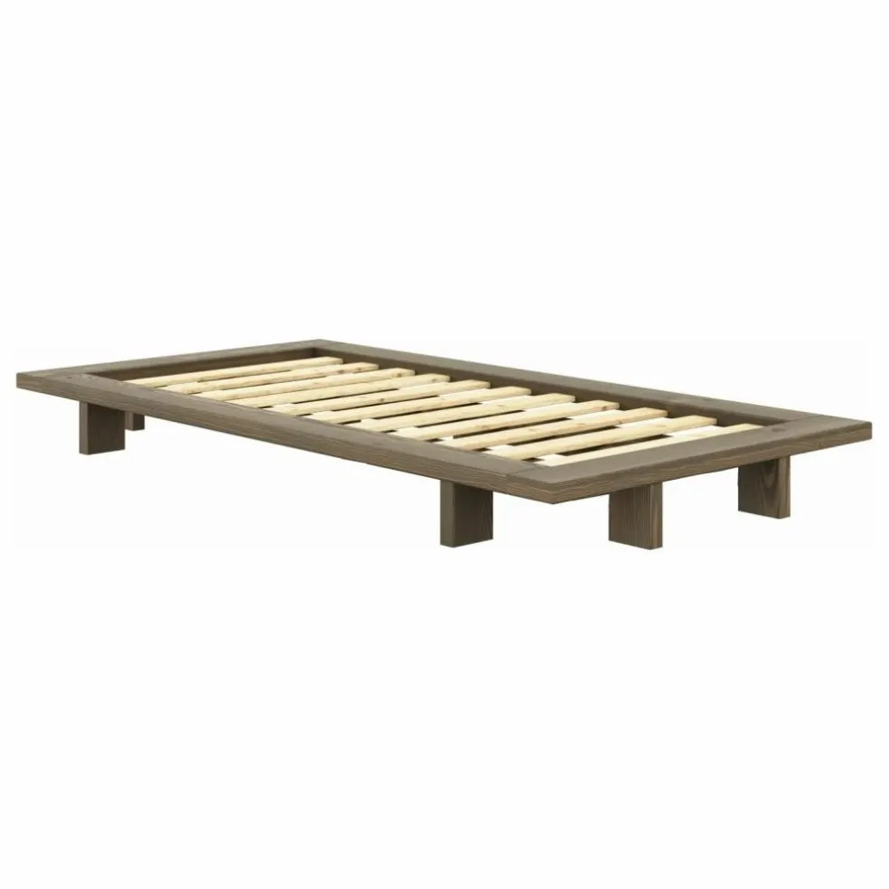 Lit en bois Japan | Brun