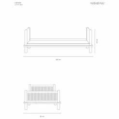 Lit junior 70x140 Latitude | Chêne