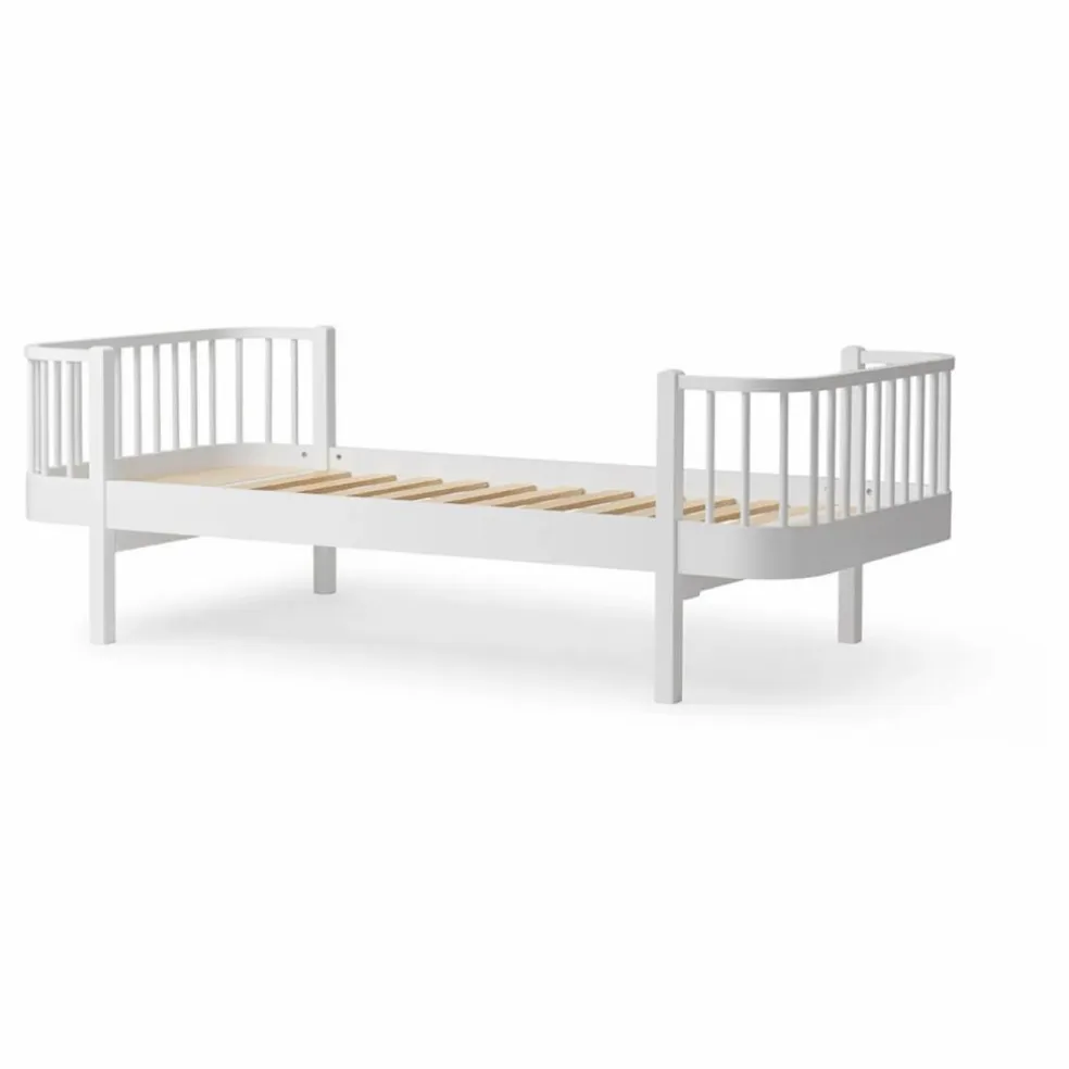 Lit Wood 90x200 cm | Blanc