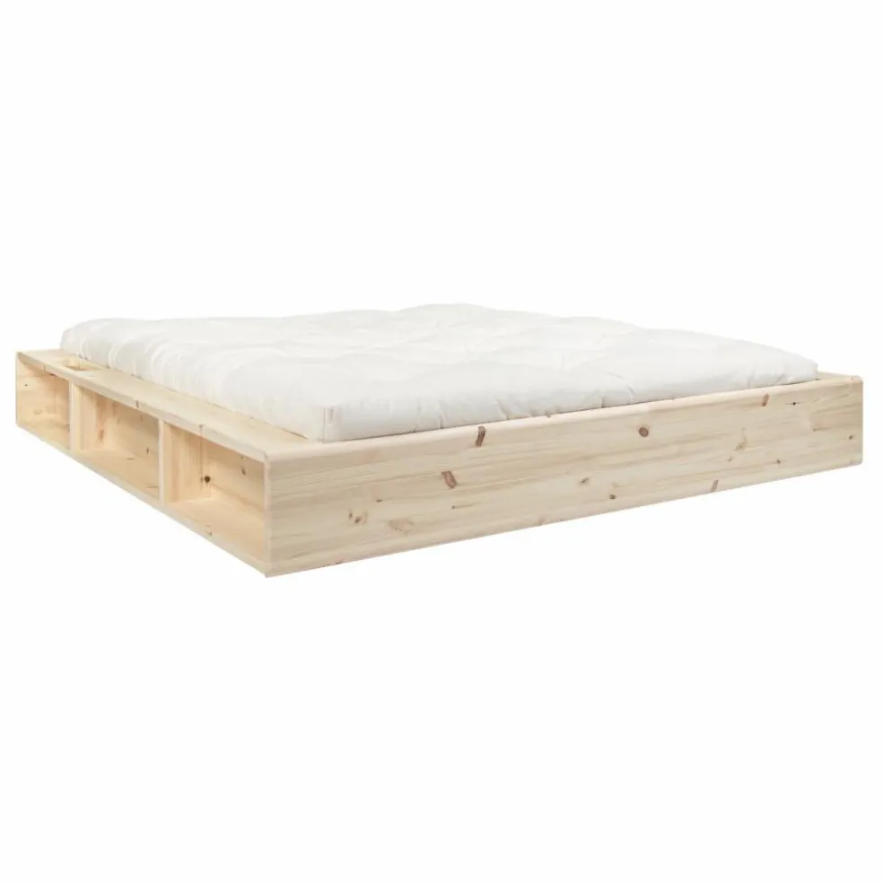 Lit Ziggy avec rangements | Bois clair