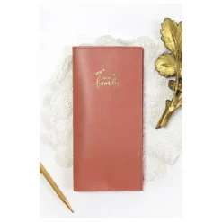 Livret de famille en cuir | Vieux Rose