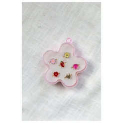 Lot 5 Bagues Fleurs | Rose pâle