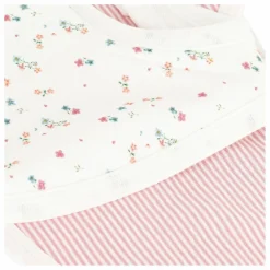 Lot 2 Bavoirs Fleuris | Ecru