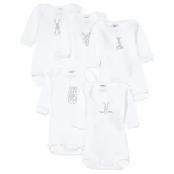 Lot 5 Bodies Croisés | Blanc