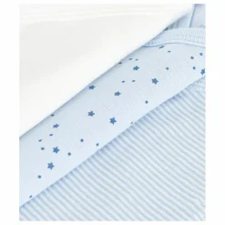 Lot 3 Bodies Etoiles Coton Bio | Bleu