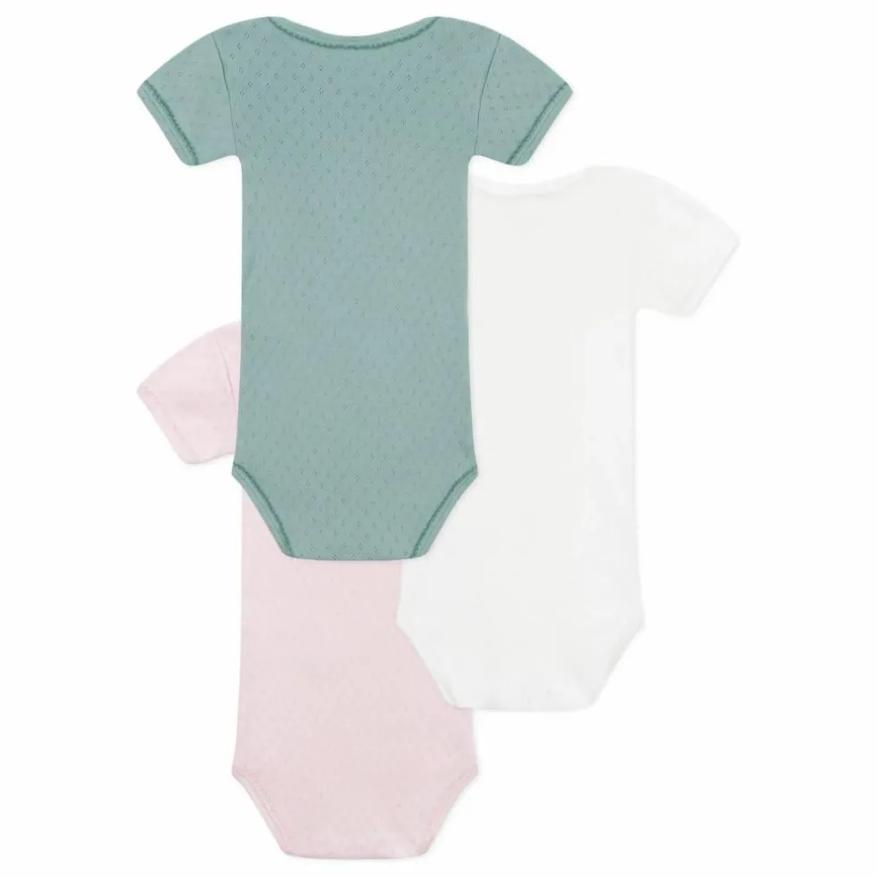 Lot 3 Bodies Troutrou Coton Bio | Vieux Rose