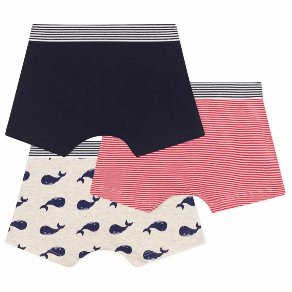Lot 3 Boxers Mobidic Coton Bio | Bleu marine