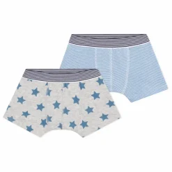 Lot 2 Boxers Rayés | Bleu