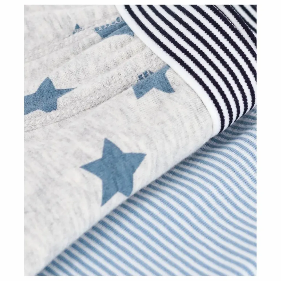 Lot 2 Boxers Rayés | Bleu