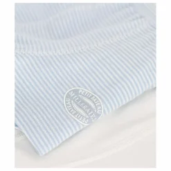 Lot 2 Boxers Rayés Coton Bio | Bleu ciel