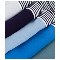 Lot 5 Boxers Unis Coton Bio | Bleu