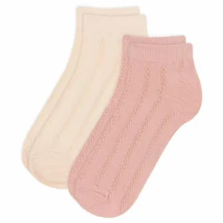 Lot 2 Chaussettes Ajourées | Rose