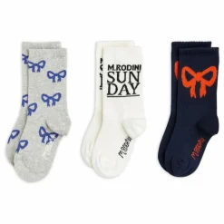 Lot 3 Chaussettes Nœud Coton Bio | Gris