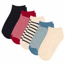 Lot 5 Chaussettes Rayées | Ecru