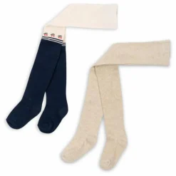 Lot 2 Collants Cerises Lurex | Ecru