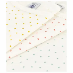 Lot 3 Débardeurs Mini Cœurs | Ecru