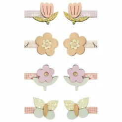 Lot 8 Mini Barrettes Bouquet | Lilas