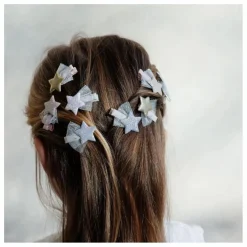 Lot 8 Mini Barrettes Pailletées | Doré