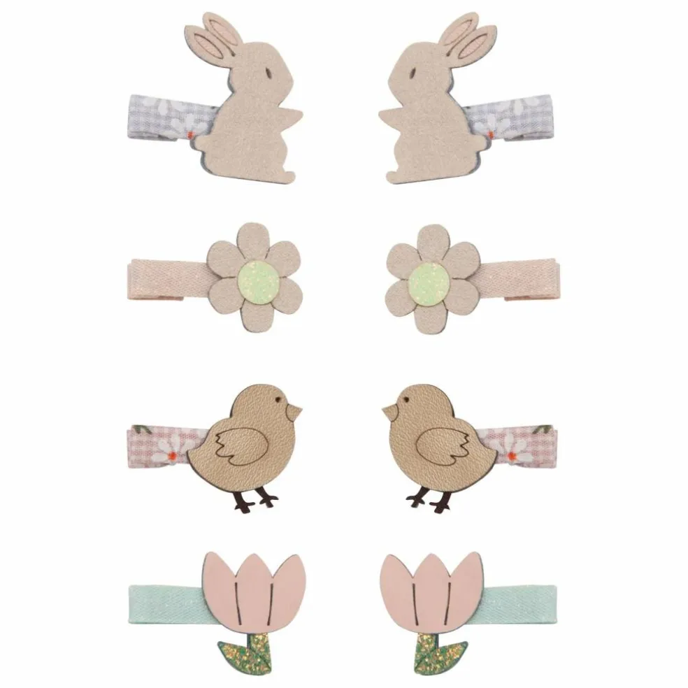 Lot 8 Mini Barrettes Pâques | Lilas