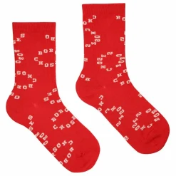 Lot 2 Paires Chaussettes Rayures | Rouge