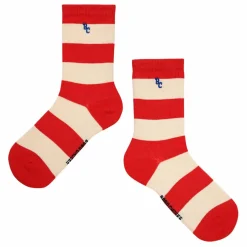 Lot 2 Paires Chaussettes Rayures | Rouge