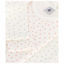 Lot 2 T-shirts Cœurs | Blanc