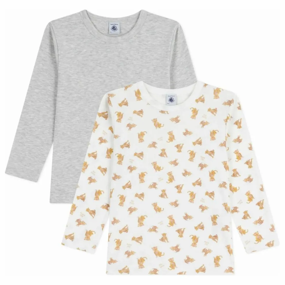 Lot 2 T-shirts Guépards | Blanc