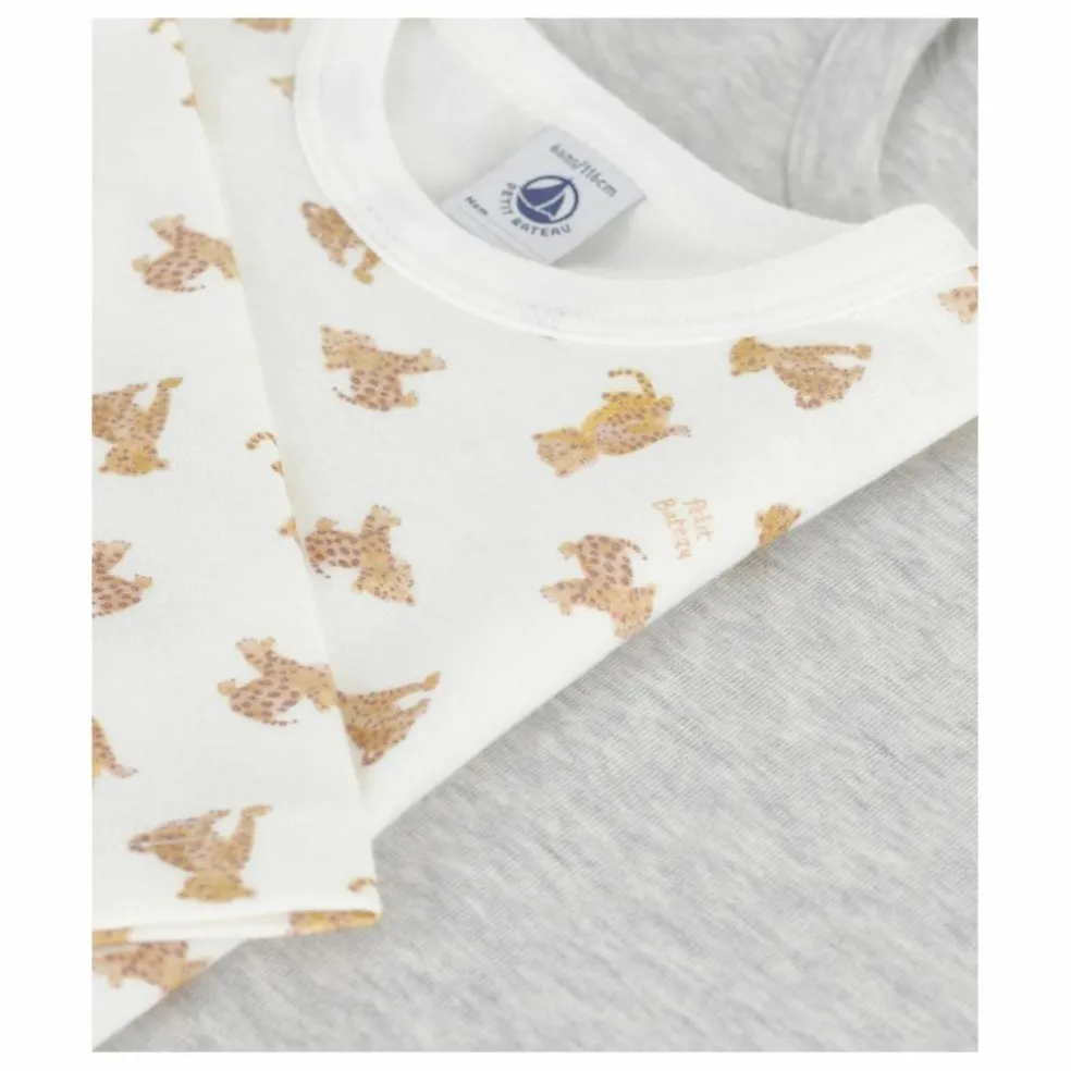Lot 2 T-shirts Guépards | Blanc