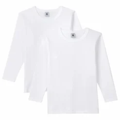 Lot 2 T-Shirts Manches Longues Coton Bio | Blanc