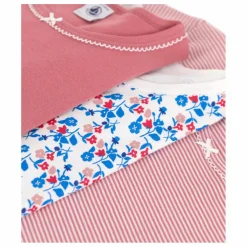 Lot 3 T-Shirts Minibloom Coton Bio | Rose
