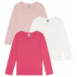 Lot 3 T-shirts Unis Girly Coton Bio | Rose