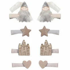Lot de 8 Barettes Princesse | Rose