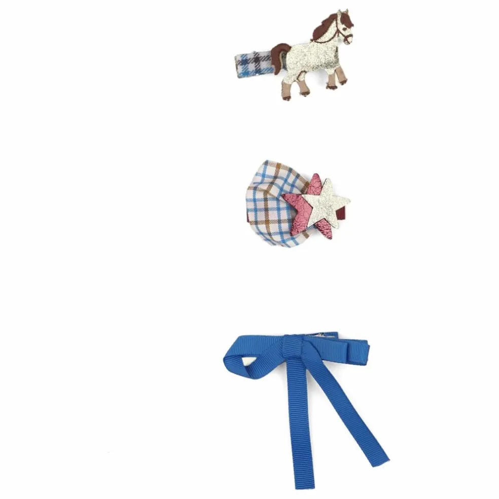 Lot de 3 Barrettes Jubilee | Bleu