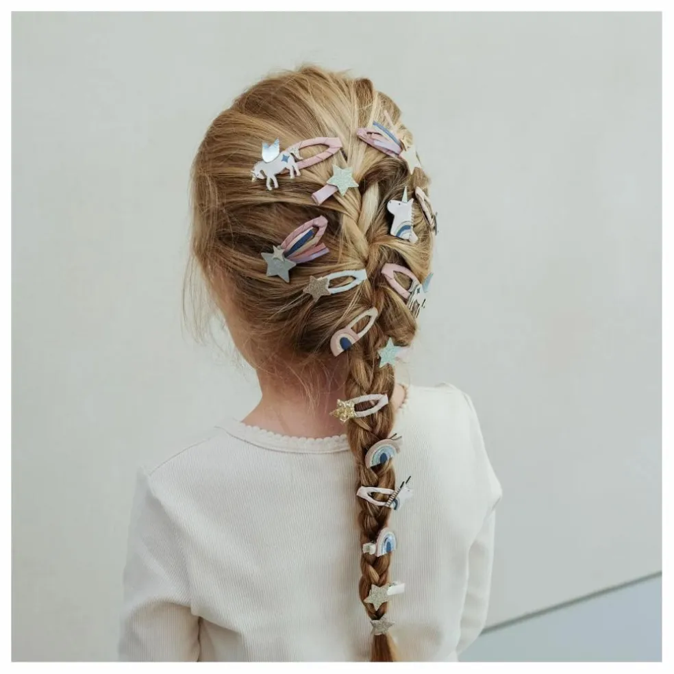 Lot de 4 Barrettes Star Trail | Rose