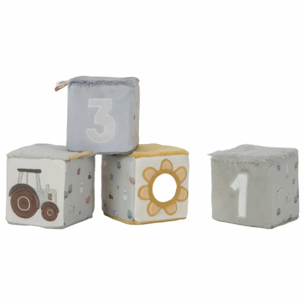 Lot de 4 cubes doux - Little Farm