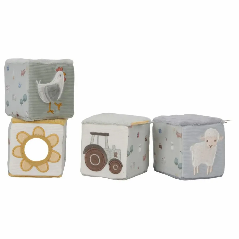 Lot de 4 cubes doux - Little Farm