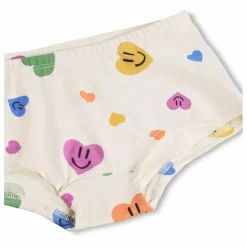 Lot de 2 Culottes Jemma Cœurs Coton Bio | Ecru
