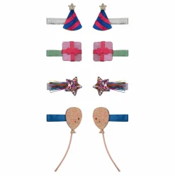 Lot de 8 Mini Barrettes B'day Party | Rose