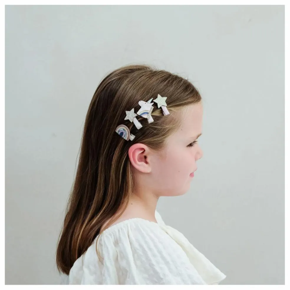 Lot de 8 Mini Barrettes Celeste | Rose