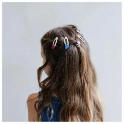 Lot de 5 Mini Barrettes Jazzy Heart | Rose