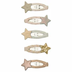 Lot de 5 Mini Barrettes Stellina | Doré