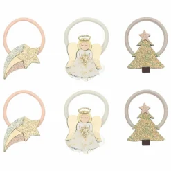 Lot de 6 Mini Chouchous Angel | Doré
