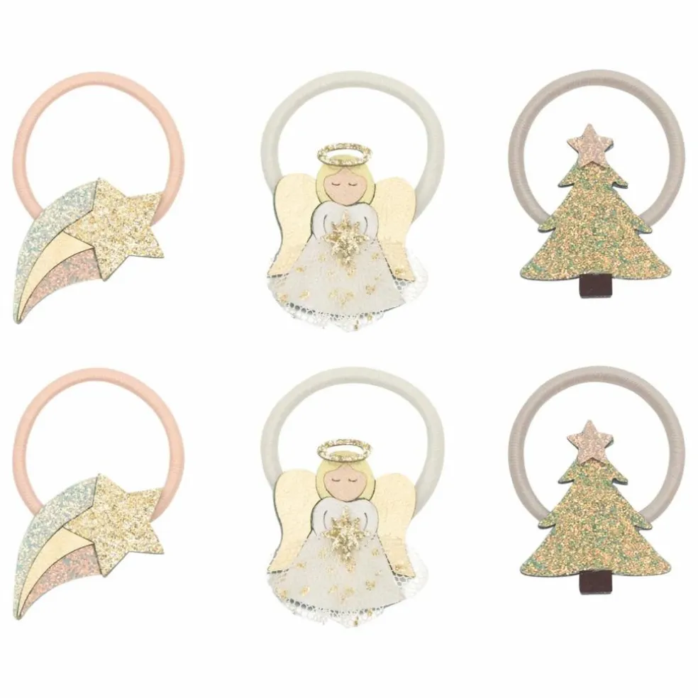 Lot de 6 Mini Chouchous Angel | Doré