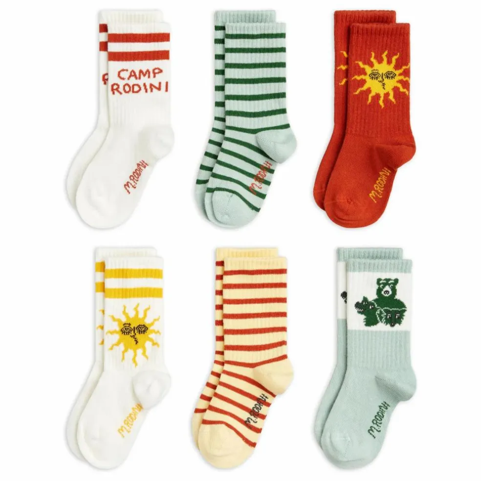 Lot de 6 Paires de Chaussettes Camp Rodini Coton Bio | Ecru