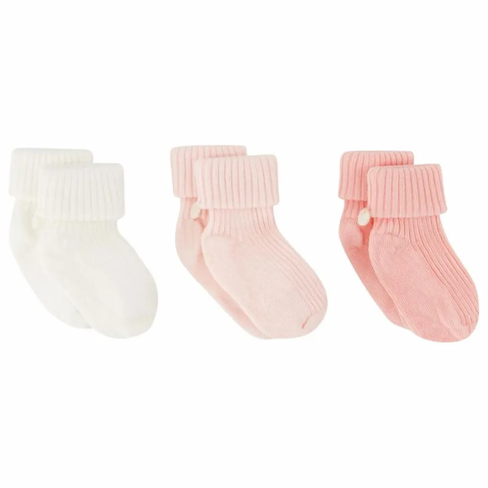 Lot de 3 Paires de Chaussettes | Rose